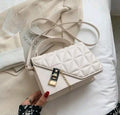 White Women Sling Bag - PU leather sling bag